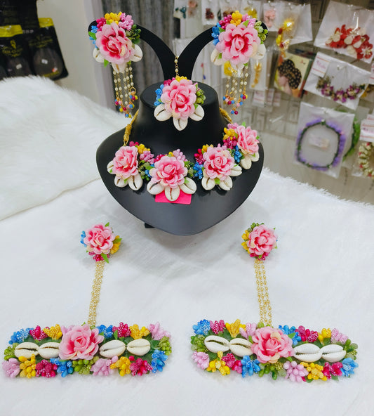 Shell & Flower Jewellery Set