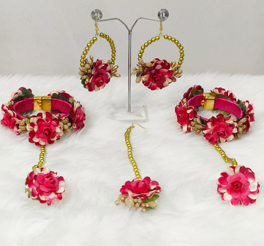 Earring Teeka & Bracelets Set - EMB1