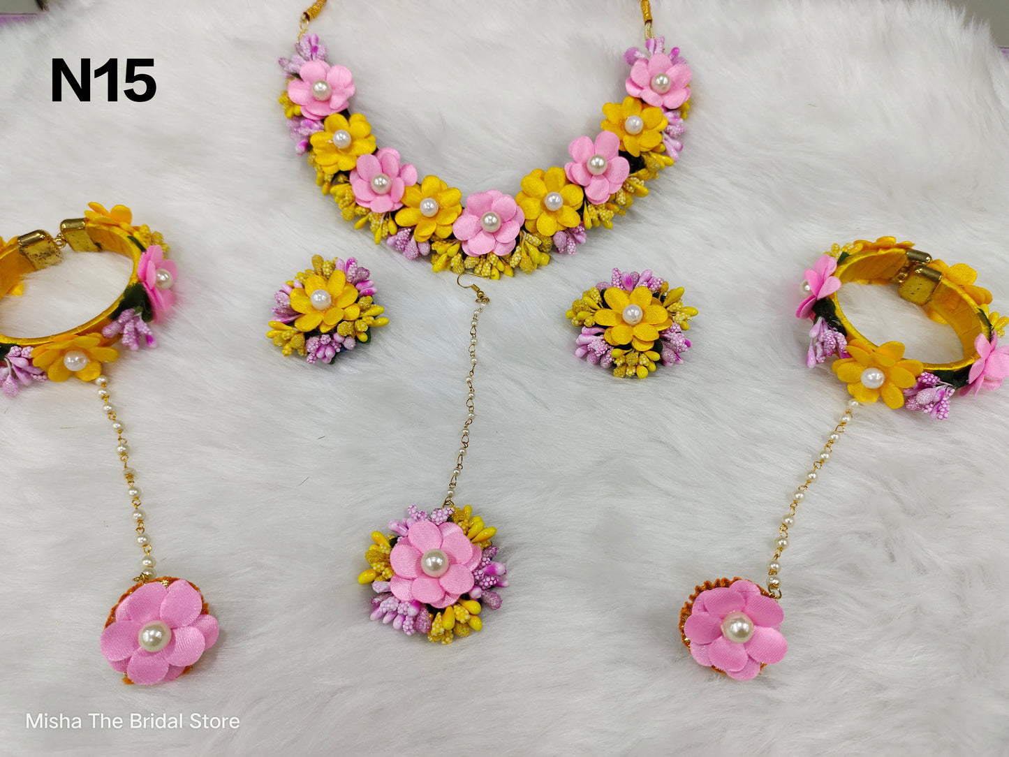 Flower Jewellery Set - N15