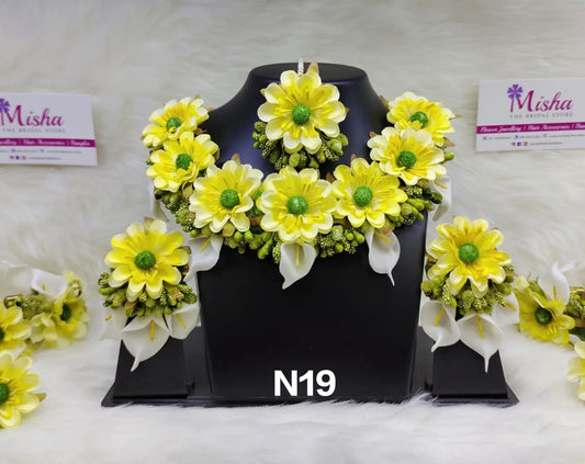 Flower Jewellery Set - N19