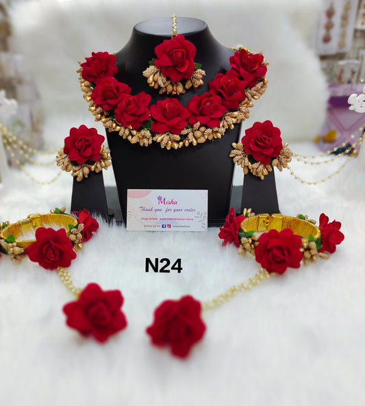 Flower Jewellery Set - N24